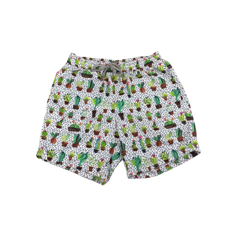 Boxer mare Uomo Zeybra Portofino 1962 - fantasia piante - colore bianco/multicolore